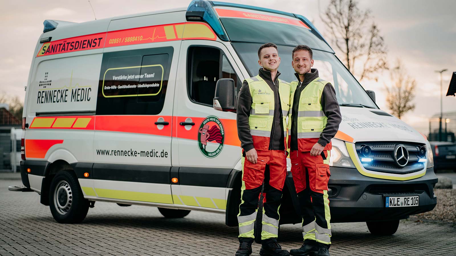 Die Gebrüder Kilian und Jonathan Rennecke - Geschäftsführer von Rennecke-Medic