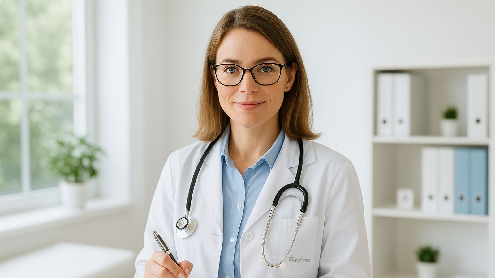 Arzt mit Rezept für Sprechstundenbedarf in Köln